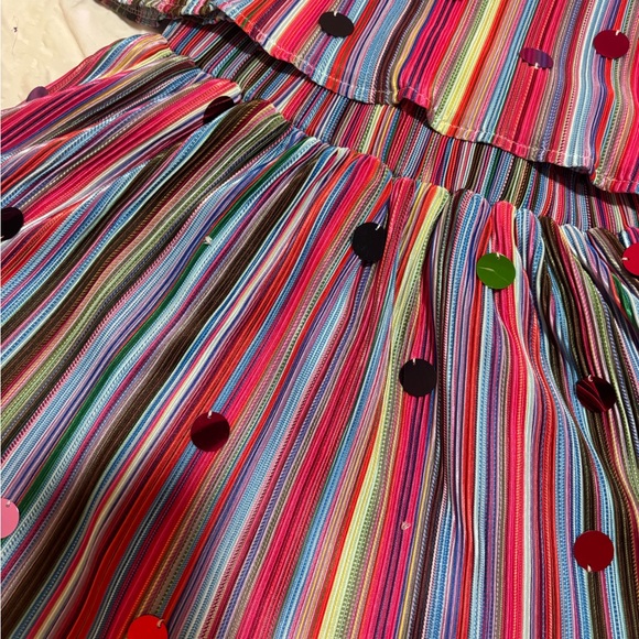 Queen Of Sparkles red paillette stripe set - Picture 3 of 6